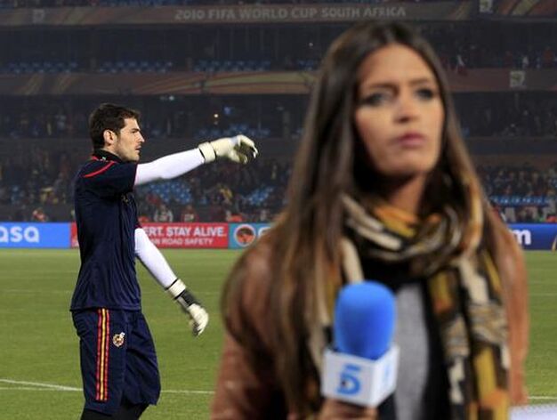 Iker Casillas, cerca de su actual pareja, la reportera Sara Carbonero. / Reportaje gr&aacute;fico: EFE, Reuters, AFP.
