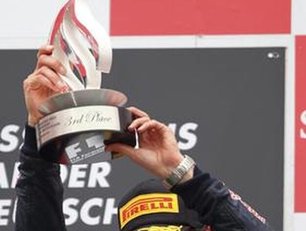 Mark Webber, tercero en el Gran Premio de Alemania.

Foto: EFE