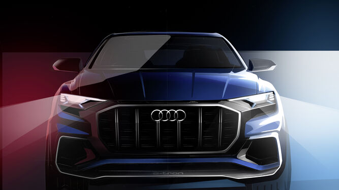 Audi Q8 Concept, por ahora sólo es un dibujo. En enero veremos ya el prototipo.