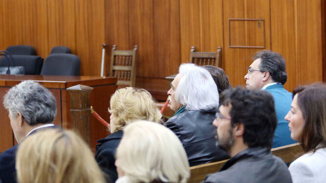 Rafael Gómez, en una de las sesiones iniciales del juicio.