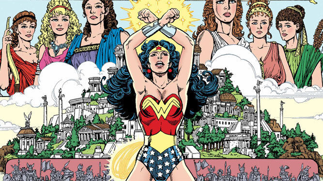 Wonder Woman, dibujada por George Pérez.