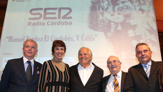 La presentación de la radionovela, ayer en Bodegas Campos.