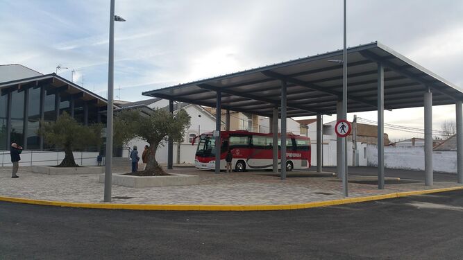 La estación recibe los primeros buses