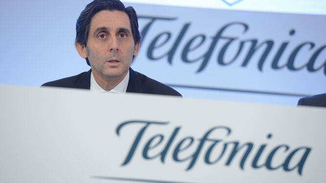 José María Álvarez-Pallete, presidente ejecutivo de Telefónica, ayer.
