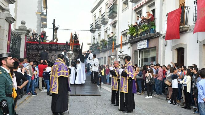 La salida del Santísimo Cristo del Perdón, en Pozoblanco.