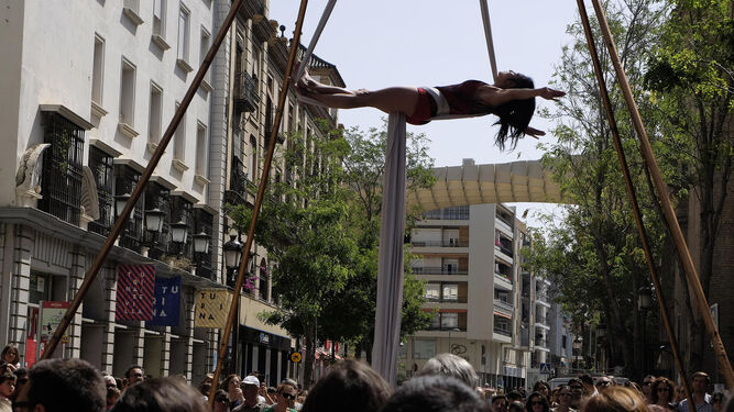 Una de las actividades celebradas en Sevilla con motivo del Día del Libro.