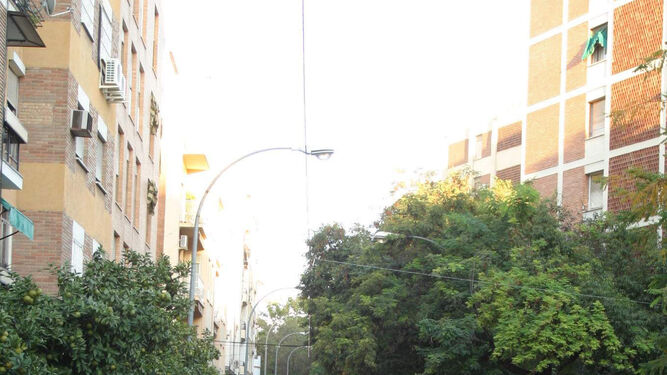 Calle Camino de los Sastres, en la barriada de Ciudad Jardín.