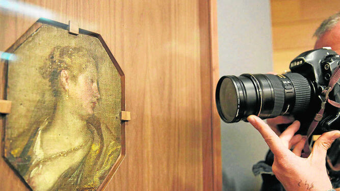'Dama de perfil', boceto que la experta Carmen Garrido ha autentificado para el Bellas Artes de Valencia.
