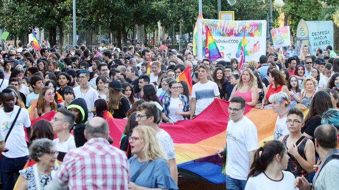 Marcha del Orgullo Lgtbi, el pasado miércoles en Córdoba.