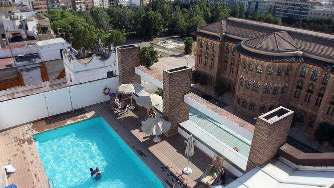 La terraza del Hotel Tryp Córdoba.