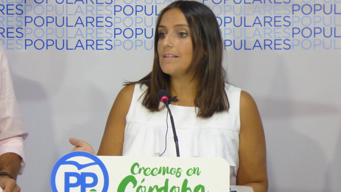 La senadora cordobesa Beatriz Jurado, en la sede del PP.