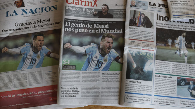 La prensa se rinde al genio de Messi