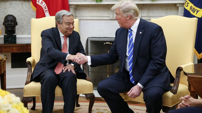 Trump lamenta ante Guterres el "potencial" malgastado de la ONU