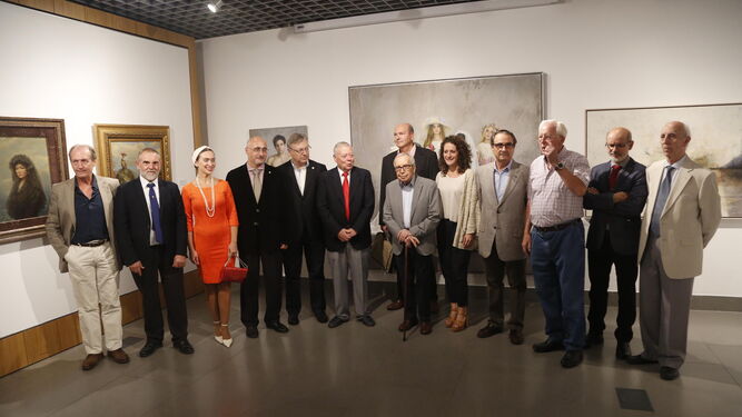 Inauguración de la muestra, ayer en la Fundación Cajasol.