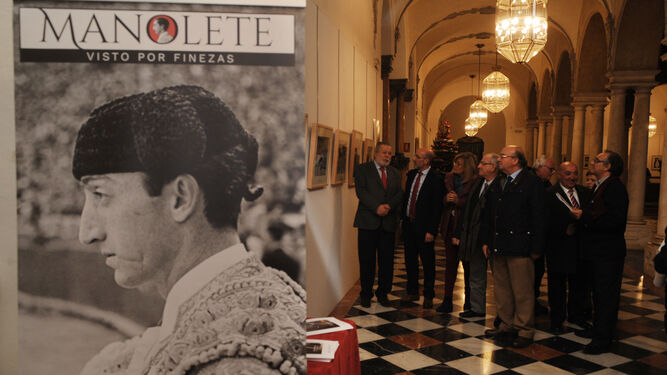 Inauguración de la exposición, ayer, en el Palacio de la Merced.