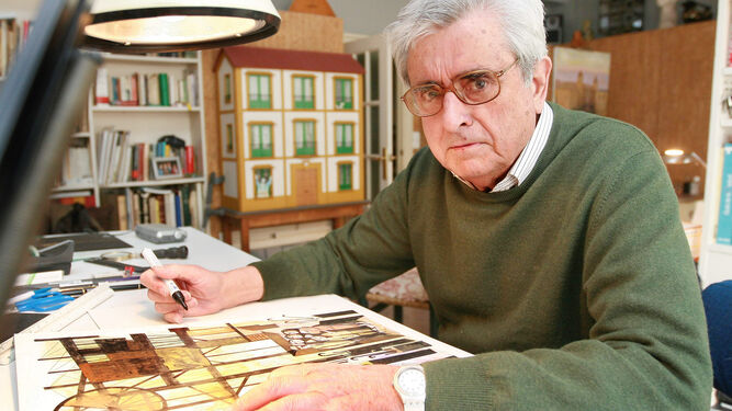 Tomás Egea, en una imagen de 2008 tomada en su estudio.
