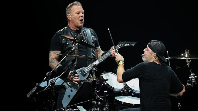 Metallica, durante un concierto en Lisboa.
