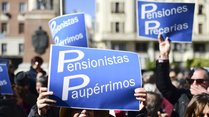 Los jubilados exigen una "subida digna" de las pensiones