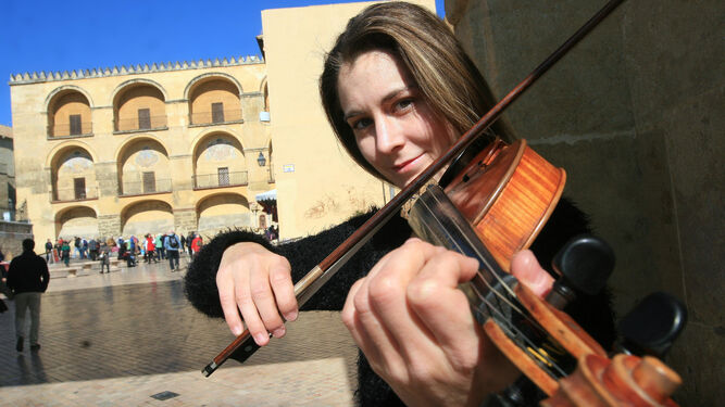 La violinista Klara Gomboc.