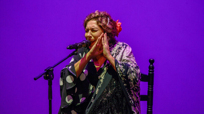 Estrella Morente, durante una actuación.