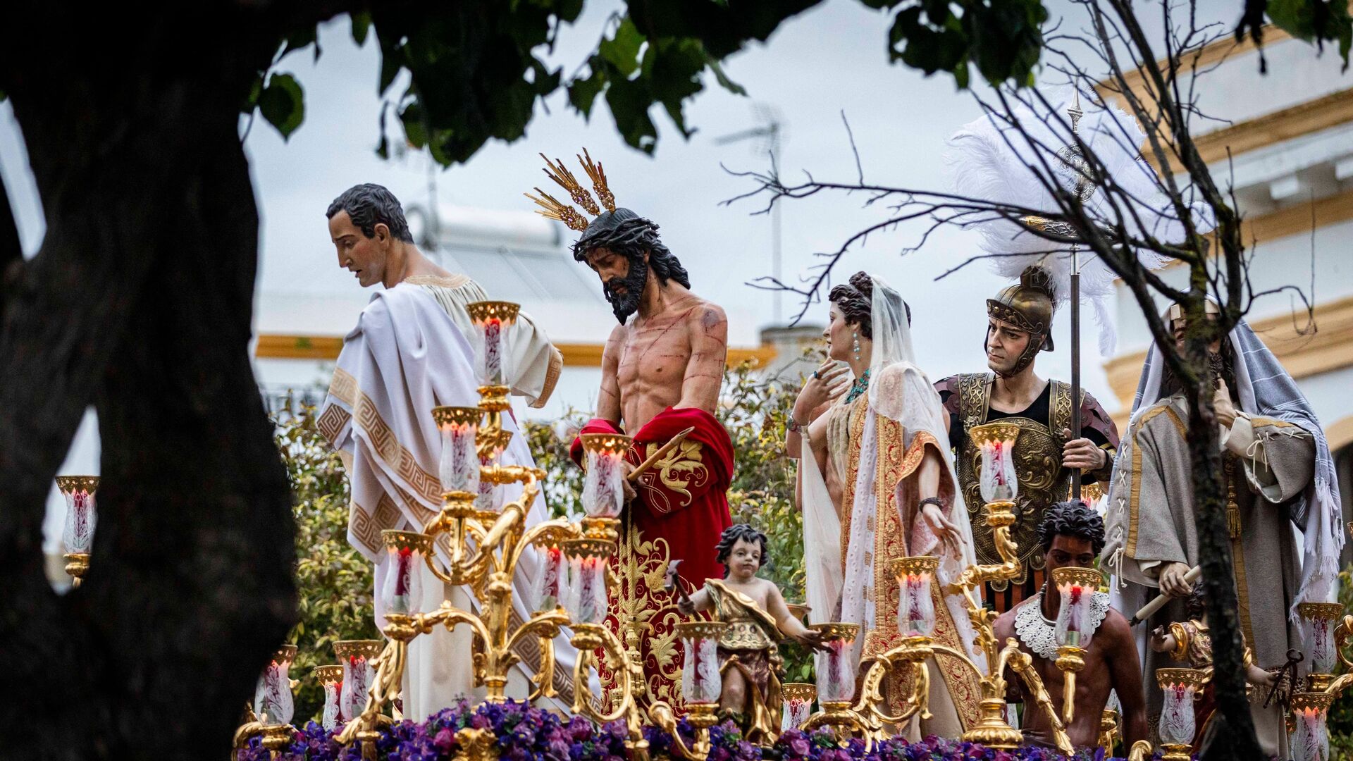Las im&aacute;genes de la cofrad&iacute;a de Ecce-Homo de la Semana Santa de San Fernando 2024