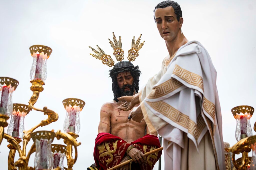 Las im&aacute;genes de la cofrad&iacute;a de Ecce-Homo de la Semana Santa de San Fernando 2024
