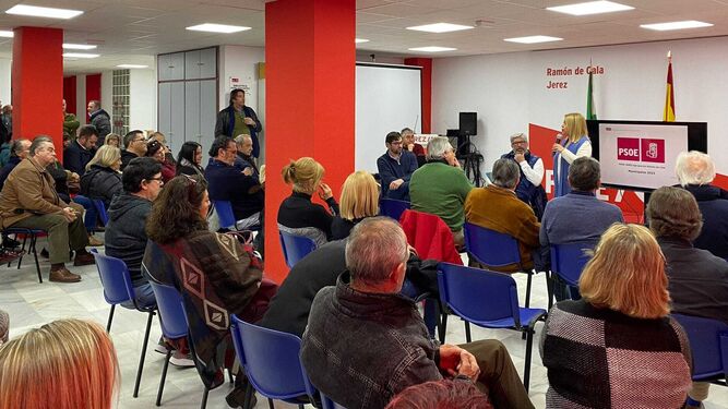 Imagen de una asamblea del PSOE celebrada meses atrás.