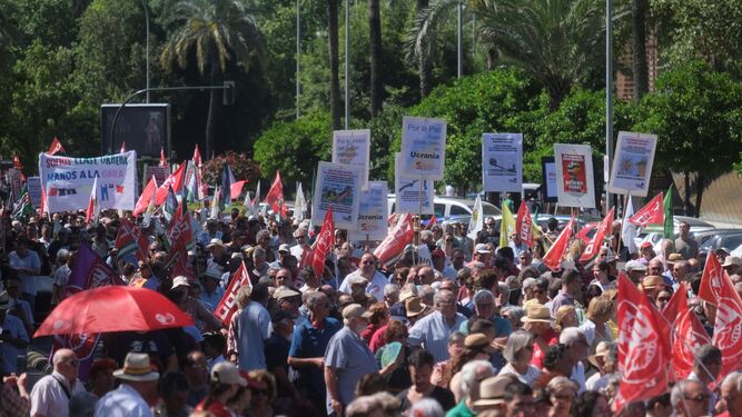 Participantes de la manifestación del 1 de mayo de 2023.