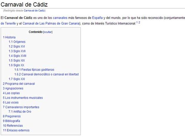 http://es.wikipedia.org/wiki/Carnaval_de_Cadiz