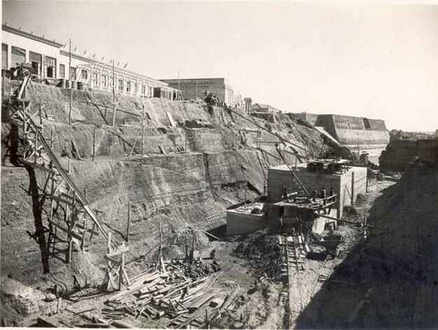 1944. Muelles del Campo del Sur