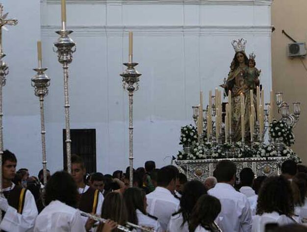 Imagen de la procesi&oacute;n del Carmen en Puerto Real./Borja Benjumeda