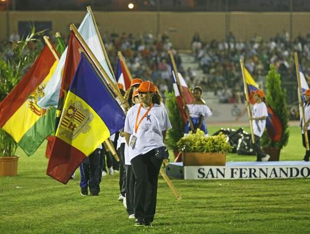 Luz y color en Bah&iacute;a Sur en la ceremonia de apertura de los XIV Juegos Iberoamericanos San Fernando 2010. 

Foto: Elias Pimentel y Joaquin Pino