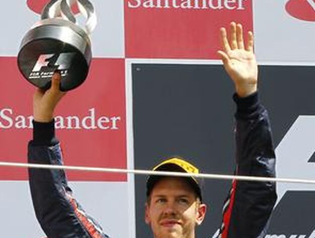 Sebastian Vettel, segundo en Silverstone.

Foto: EFE