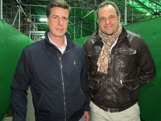 Cayetano Mart&iacute;nez de Irujo y Luis Cuervas, delegado de la UEFA

Foto: Victoria Ram&iacute;rez