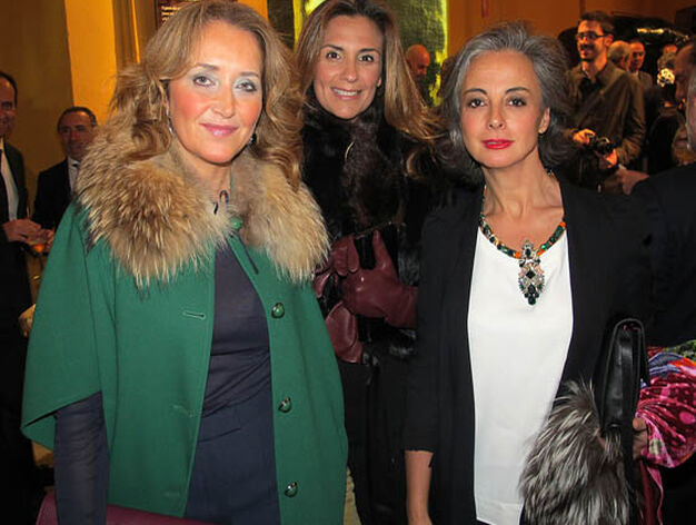 Myriam N&uacute;&ntilde;ez, Cristina Salazar, de Eddea, y la empresaria Cuqui Castellanos.

Foto: Victoria Ram&iacute;rez