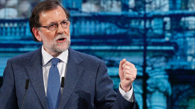 Mariano Rajoy, en un acto de su partido.