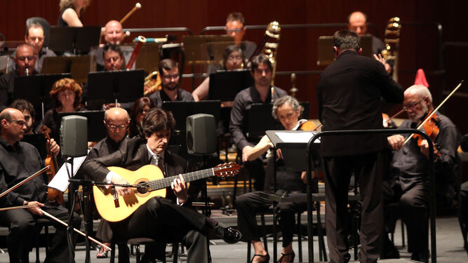 La Orquesta de Córdoba, en uno de sus últimos conciertos en el Festival de la Guitarra.