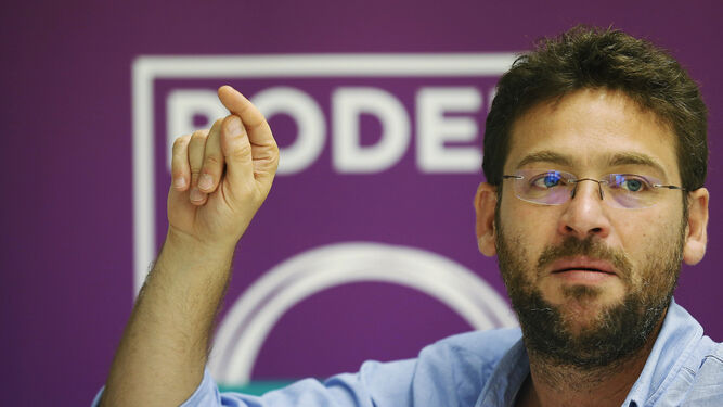 El secretario general de Podem Catalunya, Albano Dante Fachin, en una entrevista reciente.