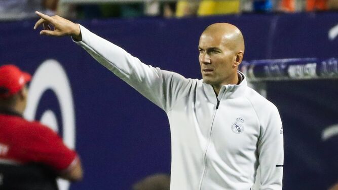 Zidane durante el partido contra las Estrellas de la MLS