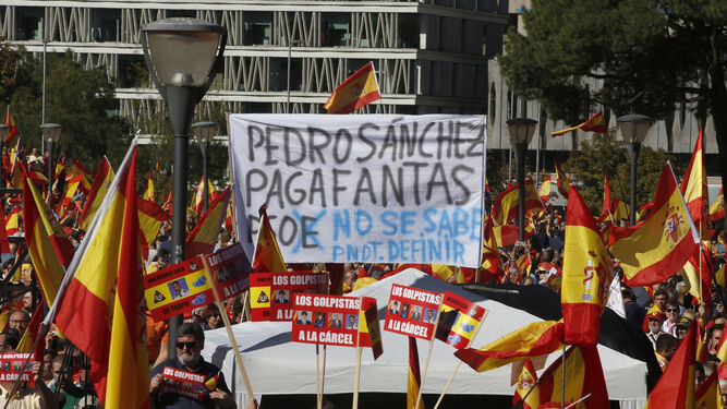 Los manifestantes de Madrid