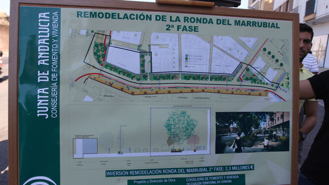 Planos de la segunda fase de la remodelación de la Ronda del Marrubial.
