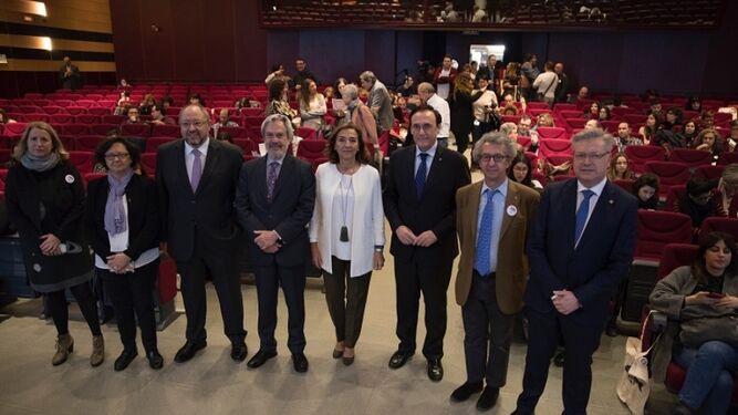 Dirigentes institucionales en la inauguración del VI Congreso Comunicación Social de la Ciencia