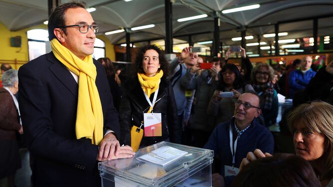 El ex conseller de la Generalitat y candidato en la lista de JuntsxCat Josep Rull