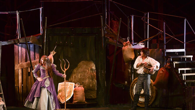 Un momento de la representación de 'Merlín, la leyenda', el pasado viernes en el Gran Teatro.