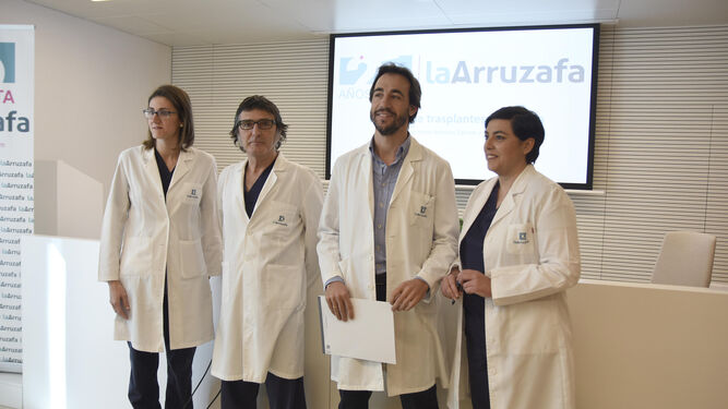 María José Cantais, Alberto Villarrubia, Antonio Cano y Ana Porcuna, ayer en La Arruzafa.