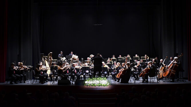 La Orquesta de Córdoba, ayer, en el concierto del Día de Andalucía.