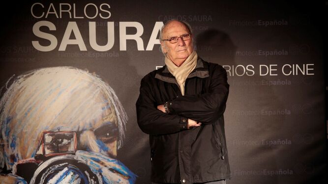 El cineasta Carlos Saura en la presentación de la retrospectiva de la Filmoteca.