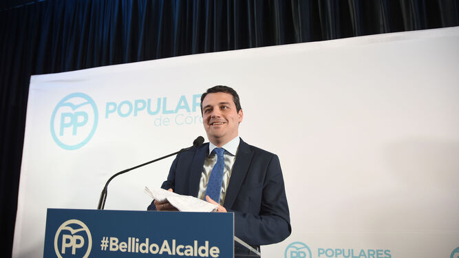 José María Bellido, durante su presentación como candidato a alcalde.
