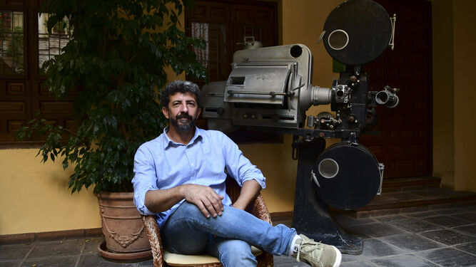 El director Alberto Rodríguez, ayer, en la Filmoteca de Andalucía.