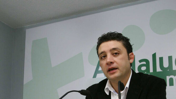 Rafael Velasco en una comparecencia como vicesecretario del PSOE andaluz.